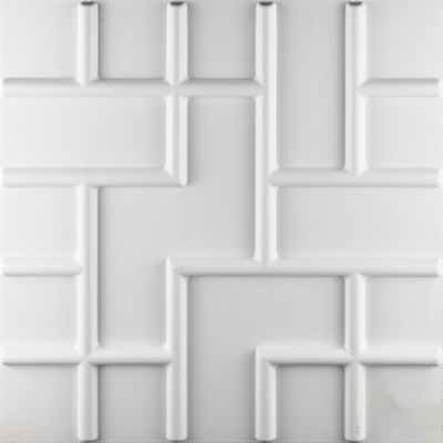 Les panneaux de mur carrés de PVC de la forme 3D classent 500 * 500mm/300 * 300mm/adaptés aux besoins du client