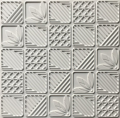 Profondeur écologique lavable géométrique de panneaux de mur de PVC 3D de DIY 0,1 centimètres