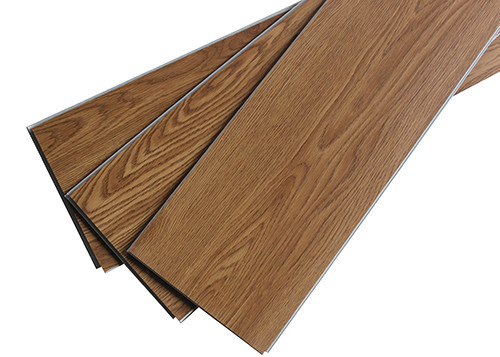 Texture en bois de clic de SPC de vinyle de plancher arrière sec rigide de planche avec la mousse d'IXPE